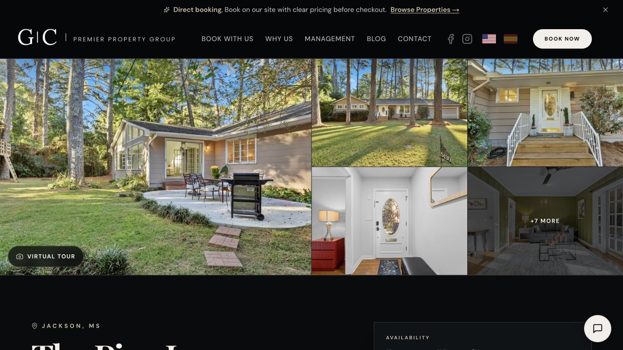 GC Premier website capture